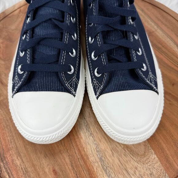 Converse Chuck Taylor Pro Hi Obsidian Skate Shoes Canvas Men Sz 9 Casual Blue - Picture 11 of 12